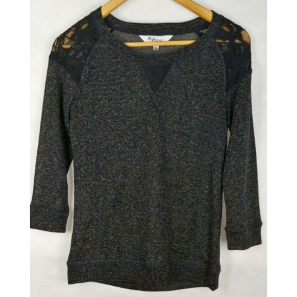 High Fifth black lace sweater